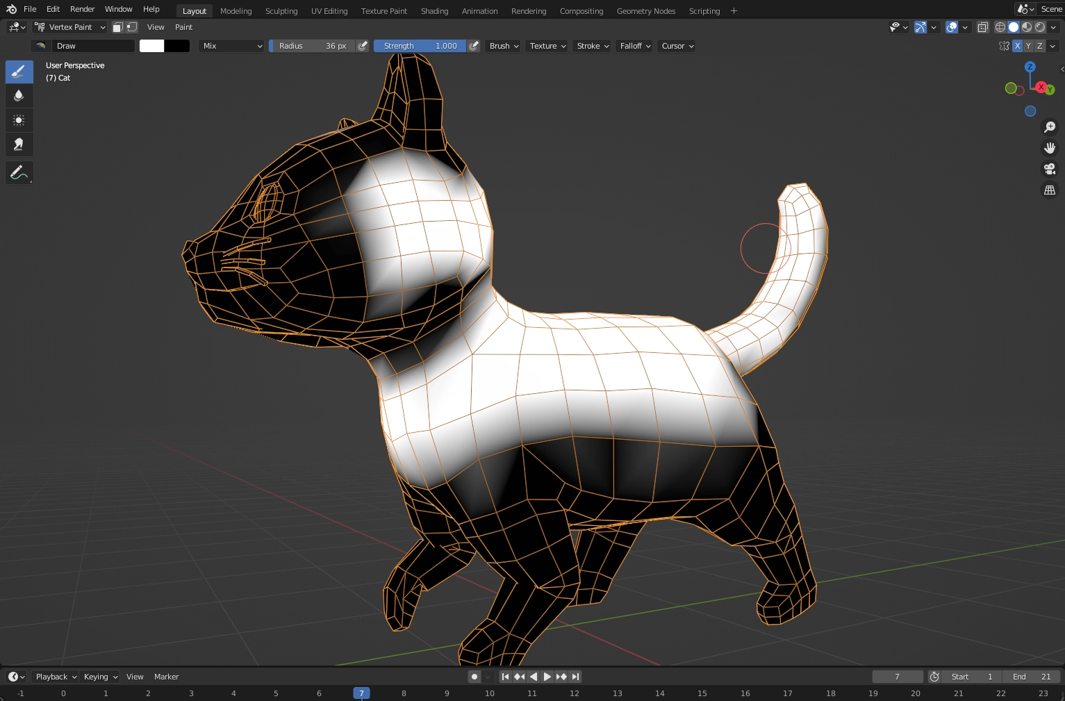 Vertex Color using Blender